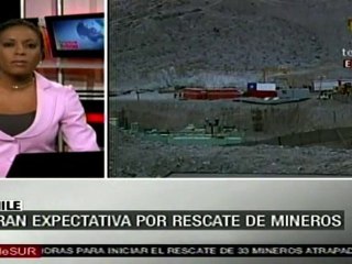 Gran expectativa por rescate de mineros en Chile