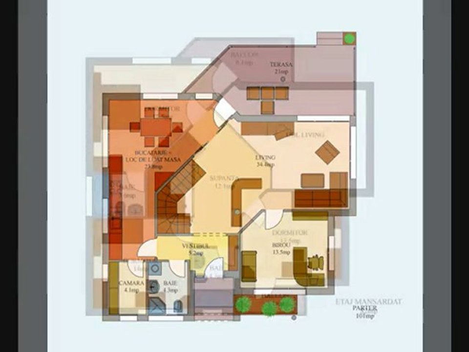 Proiecte case cu mansarda | Proiect casa Nadia