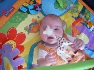 2010_10_08 zoé mange Sophie la girafe