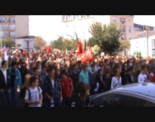 Cortège jeunes, manifestation du 12-10-10 à la Roche sur Yon