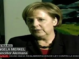Merkel felicita a Chile por rescate de mineros