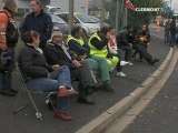 Cournon d'Auvergne: blocage du dépôt de carburant