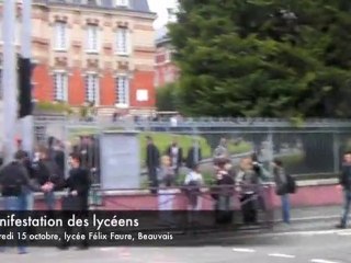 Manif des lycéens le 15 octobre