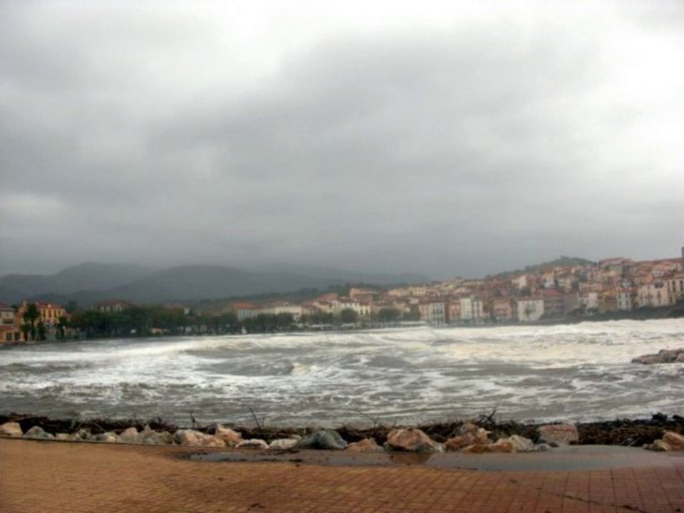 Tempête à Banyuls sur mer le 11 octobre 2010