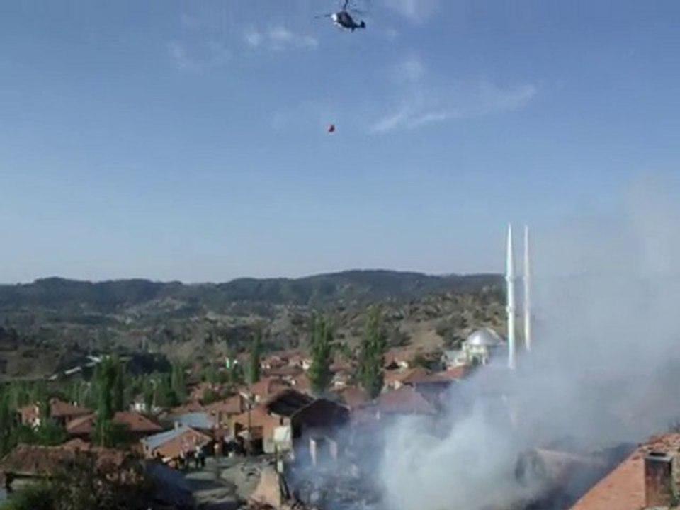 Çankırı Yapraklı Ovacık Köyü Yangın