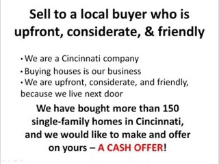 Why Sell Your Cincinnati House to a CASH BUYER!