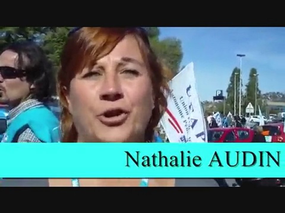 Nathalie AUDIN manifestation du 19 octobre 2010