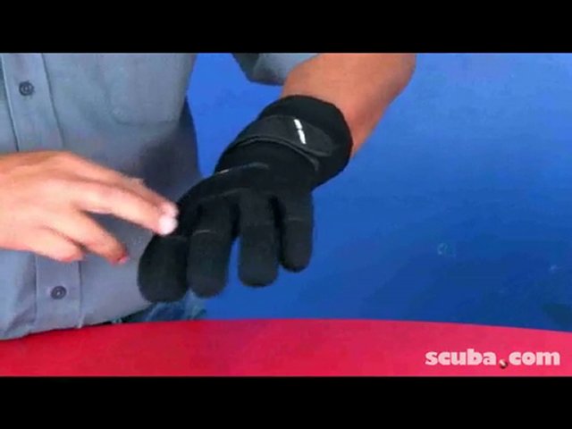 Deep See 3mm Thermocline Velcro Gloves Video review