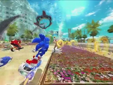 Sonic Free Riders avec Kinect pour Xbox 360