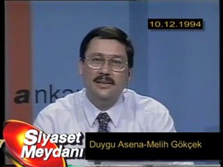 Duygu Asena ve Melih Gökçek 10.12.1994 - Siyaset Meydanı