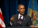 Embattled Barack Obama hits the campaign train