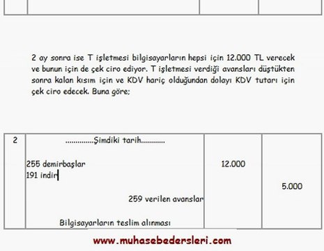 Muhasebe Dersleri, 2010 kpss muhasebe soru 9