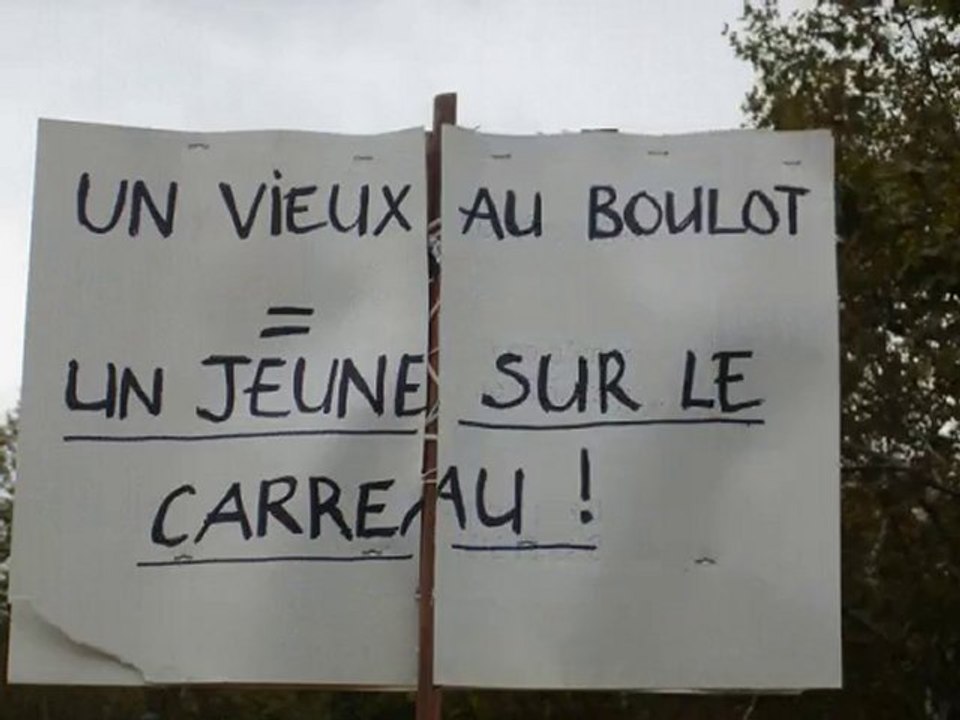 Manif retraites Montélimar  16 octobre 2010