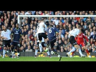 Fulham 1-2 Tottenham Hotspur Huddlestone controversial goal