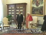 Benedict al XVI-lea l-a primit pe preşedintele polonez