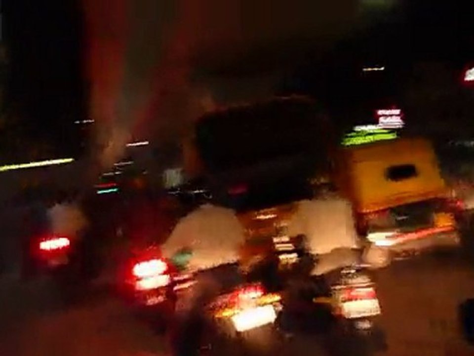 Rue tranquille un soir à Bengalore