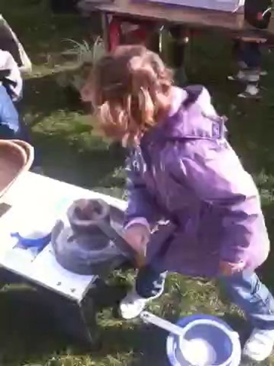 Elsa fait sa farine