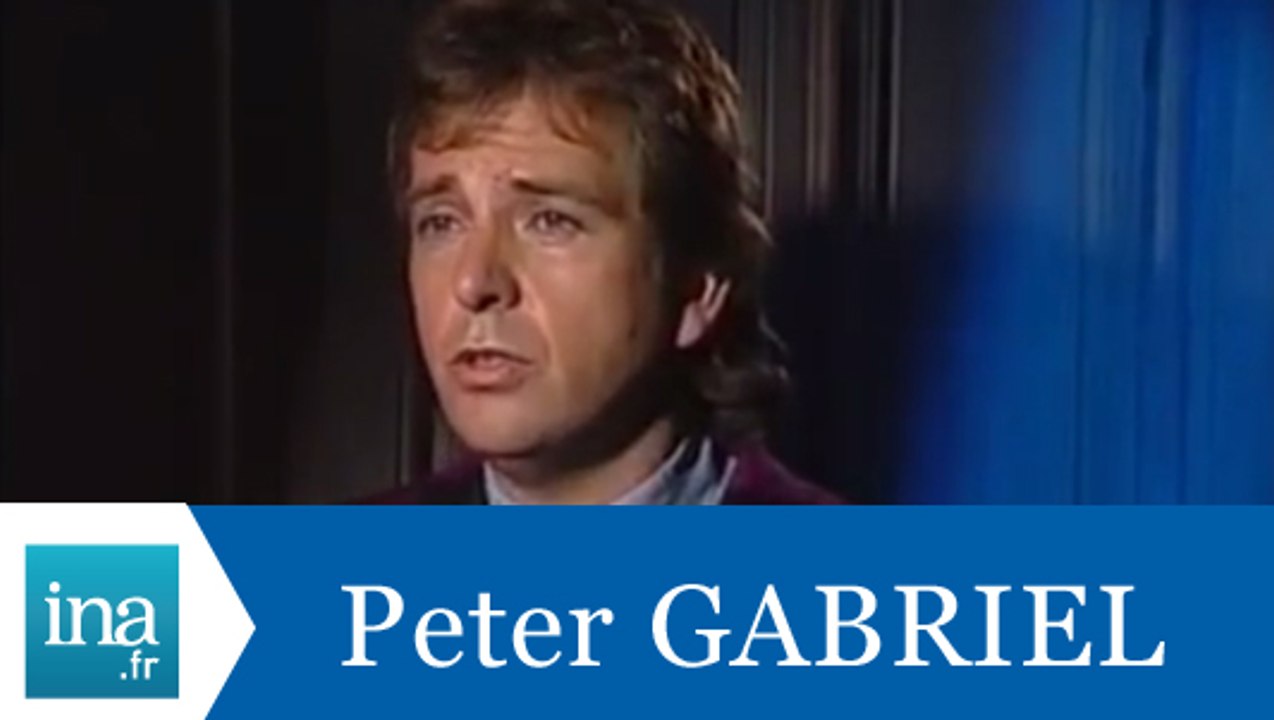 Peter Gabriel répond à Peter Gabriel - Archive INA