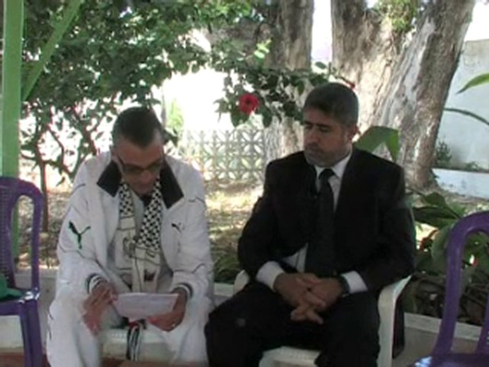 entretient avec le representant du hamas en syrie