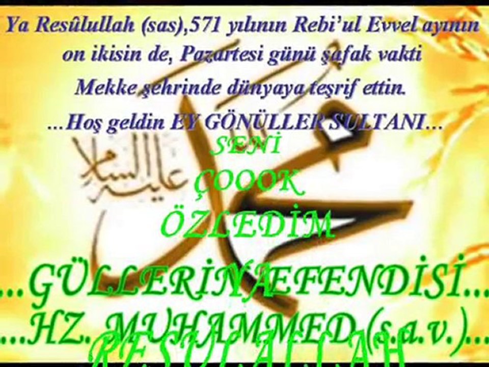 HASRETİNLE YANDI GÖNLÜM YA RESULALLAH)