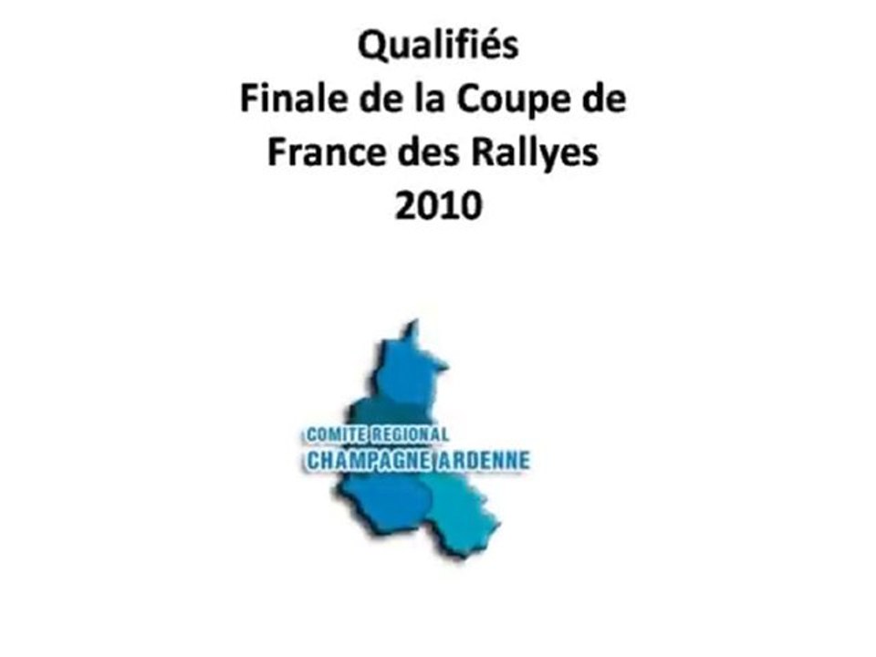 Qualifiés finale Comité Champagne Ardenne