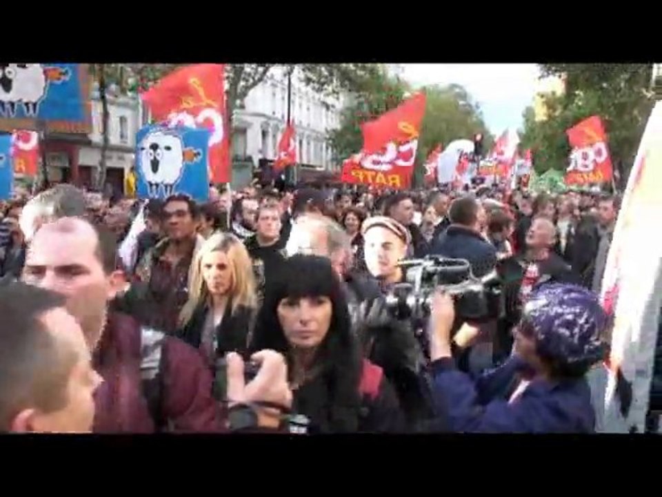 Manif 16/10 à PARIS, cortège CGT RATP
