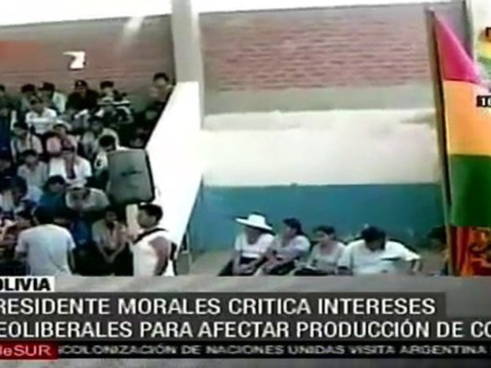 El cultivo de coca es un asunto político: Evo Morales