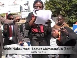 AfroManif: Mémorandum(2), Manif du 28 Sept. 2010, Washington