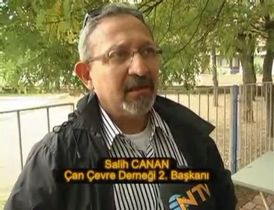 ÇANLIDOSTLAR VE ÇAN ÇEVRE GÖNÜLLÜLERİ  KOCABAŞ ÇAYI PROTESTO