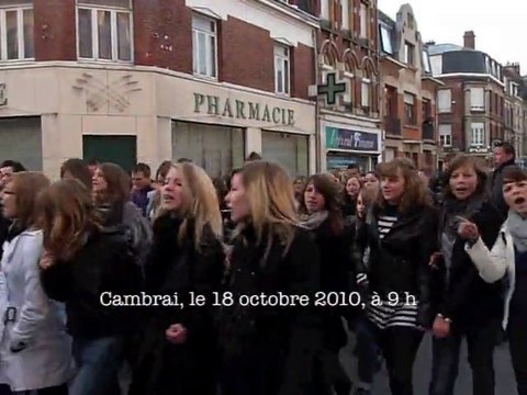 800 lycéens dans les rues de Cambrai