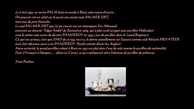 Plongée sur Epave PALMER ORT Octobre 2010