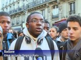 Retraites: les élèves du lycée Turgot à Paris en grève