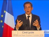 Le Président lance Ciné Lycée dans tous les lycées de France