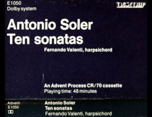 Antonio Soler / Fernando Valenti: Sonata in C Minor, 1975