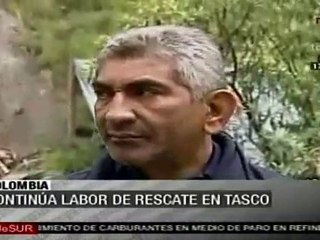Continúa labor de rescate de dos mineros en Colombia