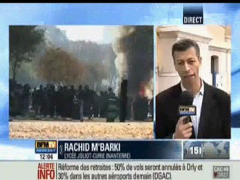 Manifestations lycéennes 18.10 : Violences et dégats