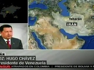Chávez llega a Irán
