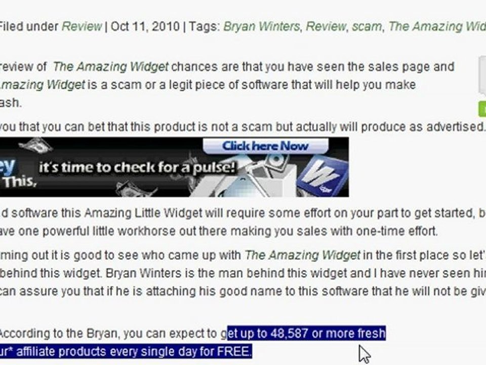 The Amazing Widget Review - Is The Amazing Widget A Scam?