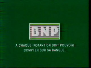 Publicité Banques B.N.P 1995