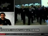 Presidente Hugo Chávez llega a Teherán