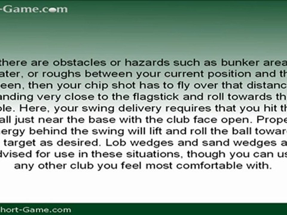 Improving Your Short Game with Excellent Chipping | ...
