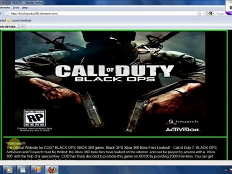 Download black ops xbox 360 full key working key gun