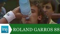 1/2 finale Roland Garros 88 André Agassi - Mats Wilander - Archive INA