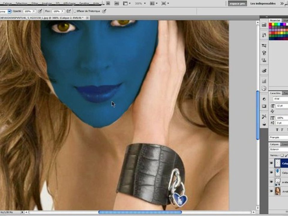 Tuto se transformer en avatar (Naa'vi) avec photoshop