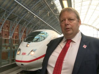 German train makes first channel rail crossing