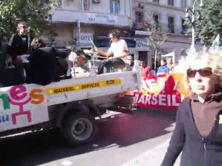 manif marseille orchestre rock 19 10 2010