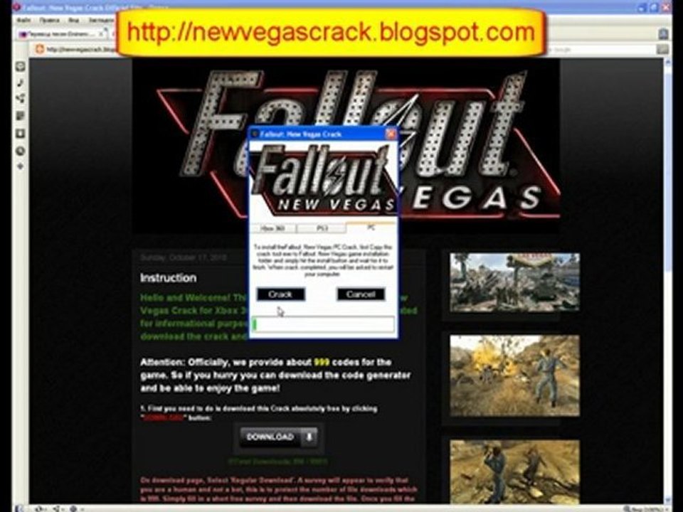 Keygen For Fallout New Vegas Free Xbox 360, PS3 and PC