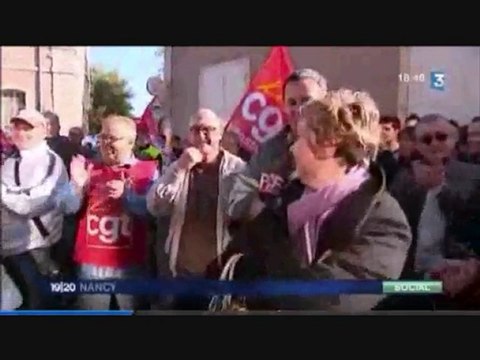 Manifestation Toul 12/10 pour les Retraites - Blocus Majo