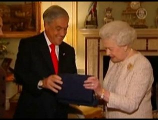 Gift From Rescued Chile Miner Presented To British Queen