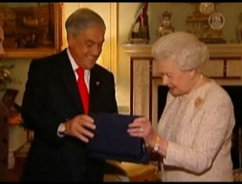 Gift From Rescued Chile Miner Presented To British Queen